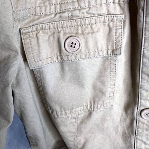 Liz Claiborne Cotton Khaki Utility Field Jacket Size Small - Picture 7 of 10
